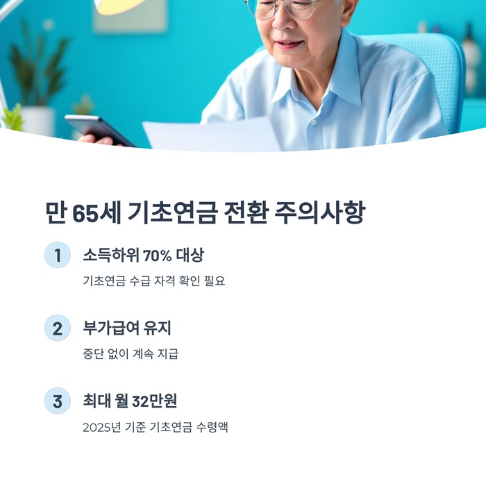 장애연금과 노령연금 중복수급 및 신청 시 주의사항 요약 이미지