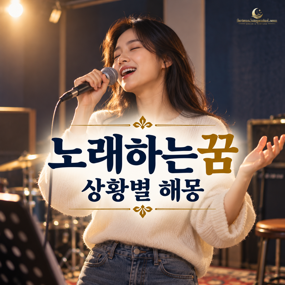 노래하는 꿈 해몽 제목과 마이크를 들고 노래하는 꿈 장면