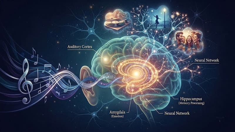 <img src=&rdquo;brain-memory-music-science.jpg&rdquo; alt=&rdquo;음악을 들을 때 성화되는 뇌의 해마와 편도체 구조 일러스트&rdquo;>