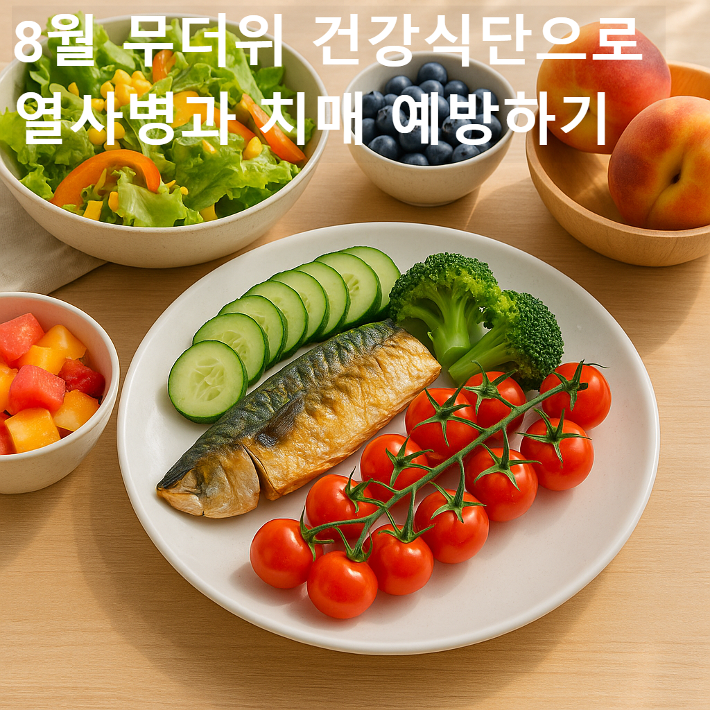 8월 제철 식재료와 건강식 상차림