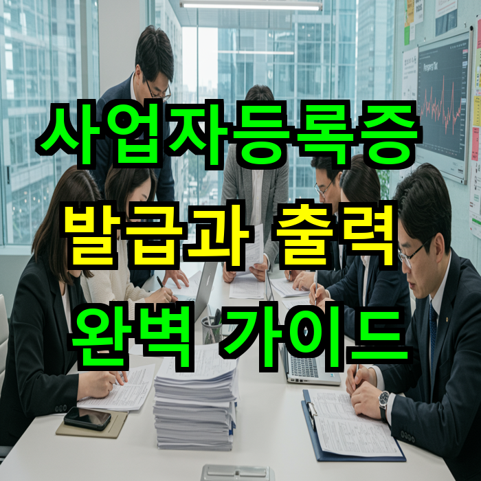 사업자등록증 발급과 출력 완벽 가이드