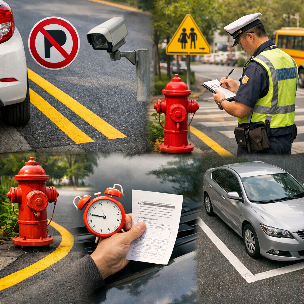 노랑색선 주차단속 기준 총정리|황색 실선·복선 차이, 과태료 금액, 이의신청 방법까지 한번에 관련 사진