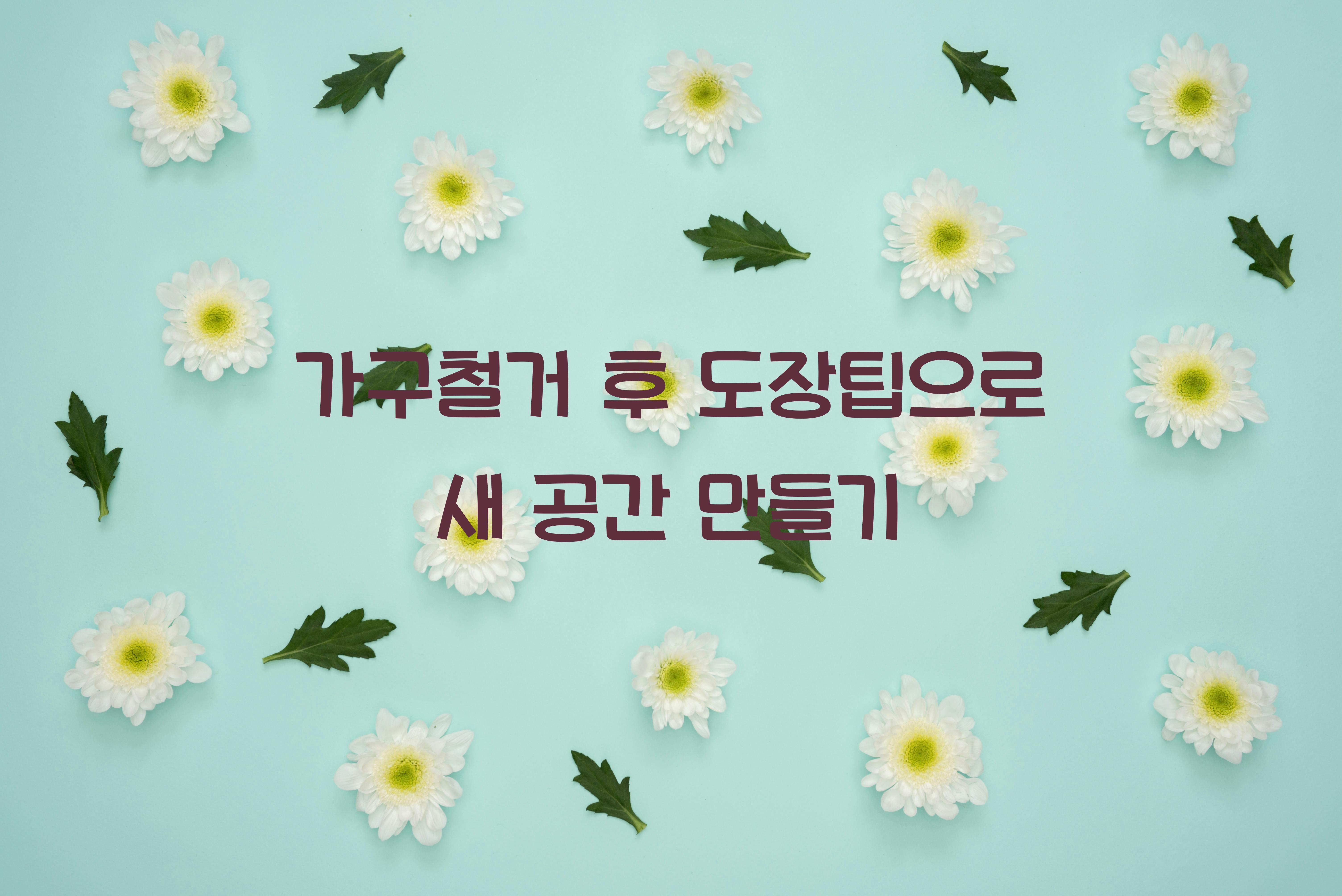 가구철거 후 도장팁