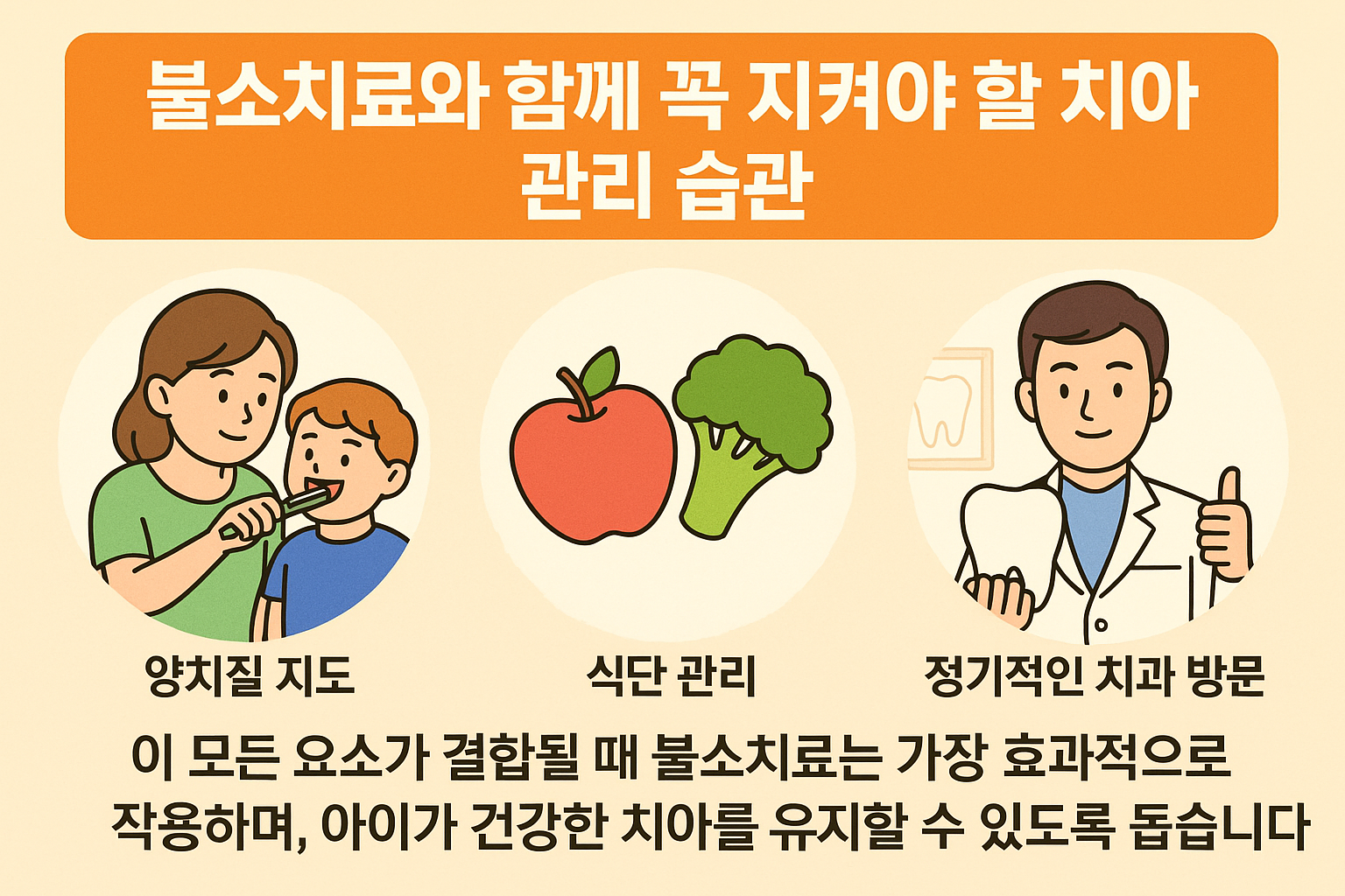 불소치료와 함께 꼭 지켜야 할 치아 관리 습관