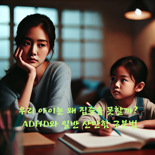 ADHD 진단 기준, 아이 산만함, 주의력 부족, 아동 행동 문제, 아동 심리학, 집중력 향상, 부모 교육, 기질 감별, ADHD와 산만함 구분, 아동 정신건강