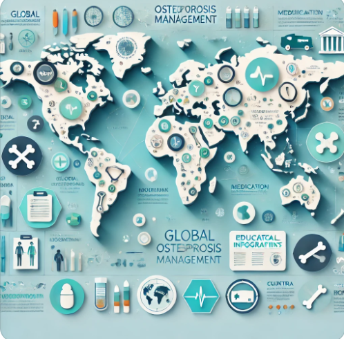 국가별 골다공증 예방 정책과 관련된 사진