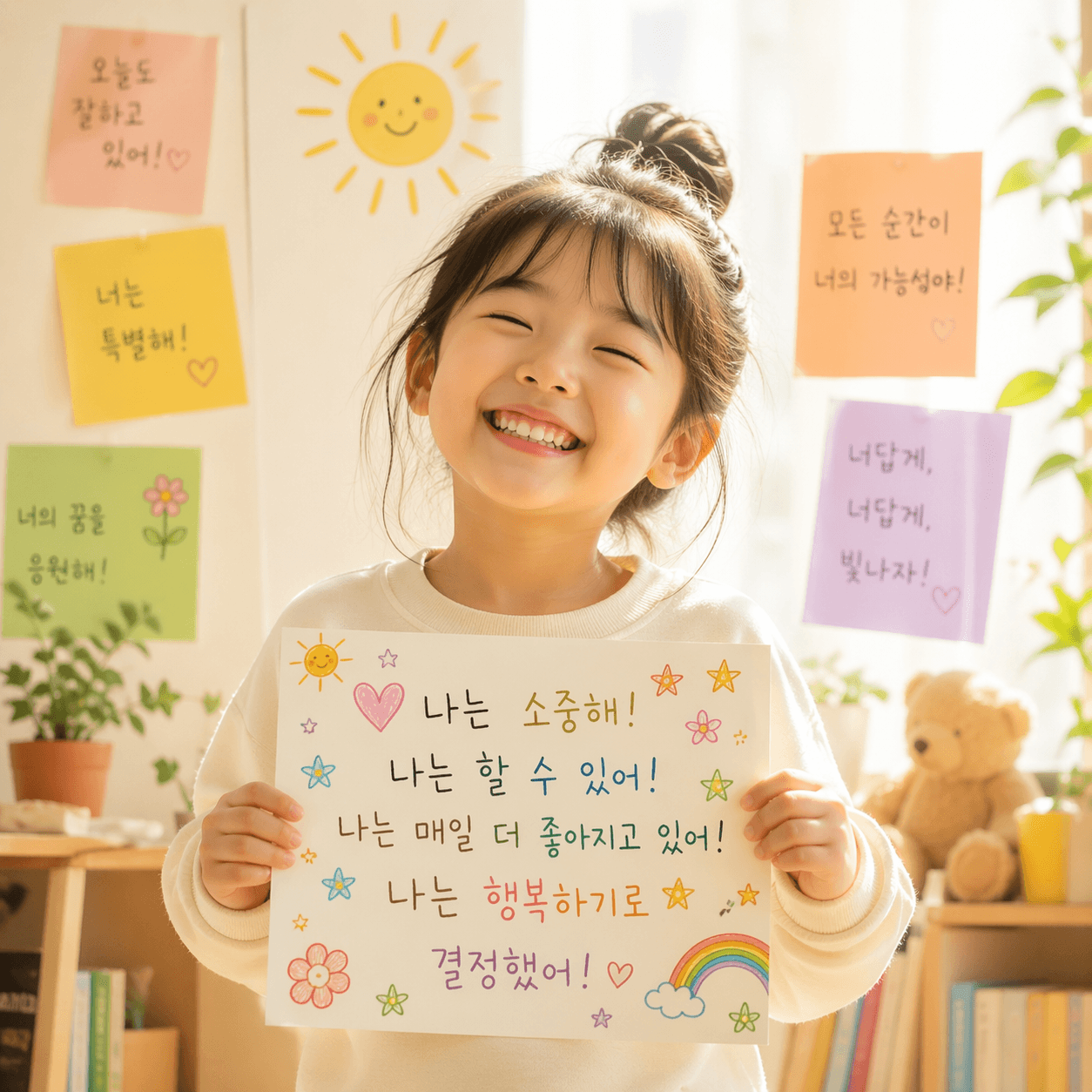 긍정언어로 인해 행복해진 아이