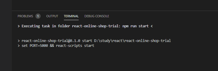 npm set PORT number and start