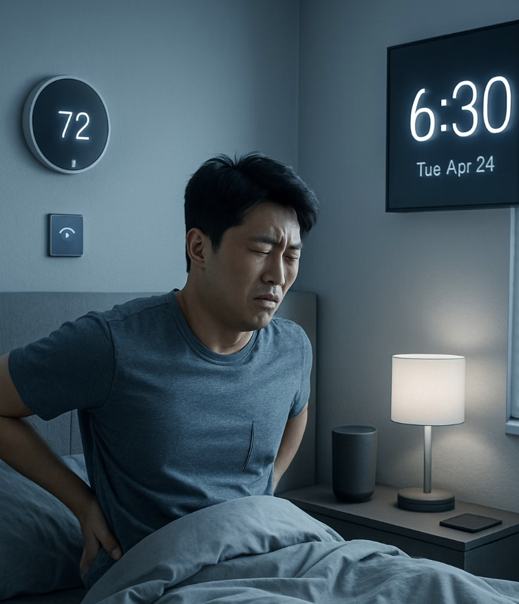 결정적 단서 1: 움직일 때 vs 자고 일어났을 때