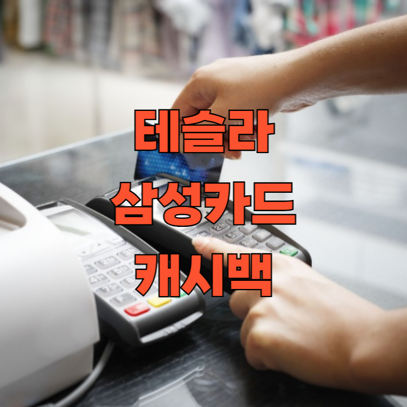 테슬라 삼성카드 캐시백