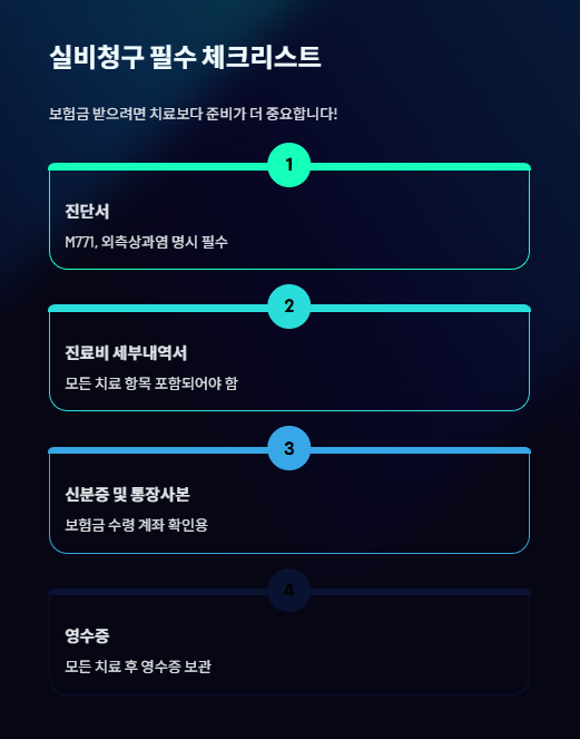 실비청구 필수 체크리스트