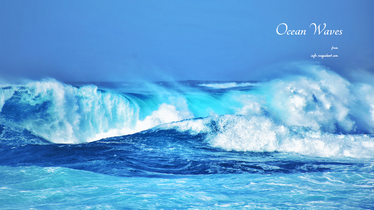 10 휘몰아치는 파도 C - Ocean Waves 파도배경화면