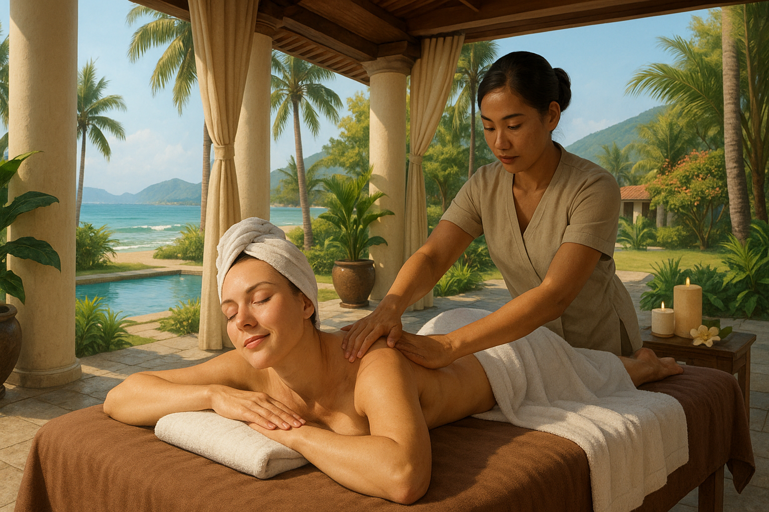 나트랑에 시크릿 스파 마사지 받는 여성