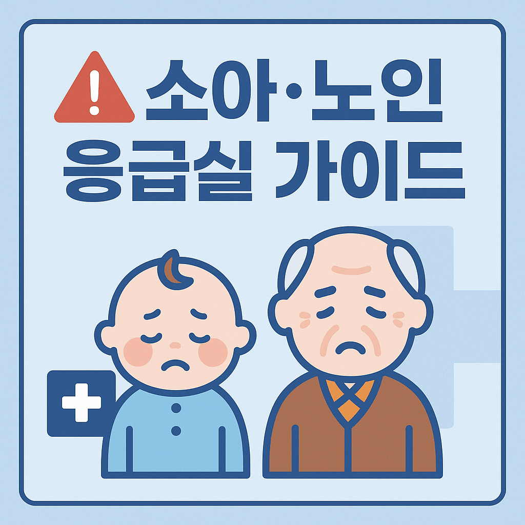 추석 연휴 소아&middot;노인 응급환자 대처 가이드