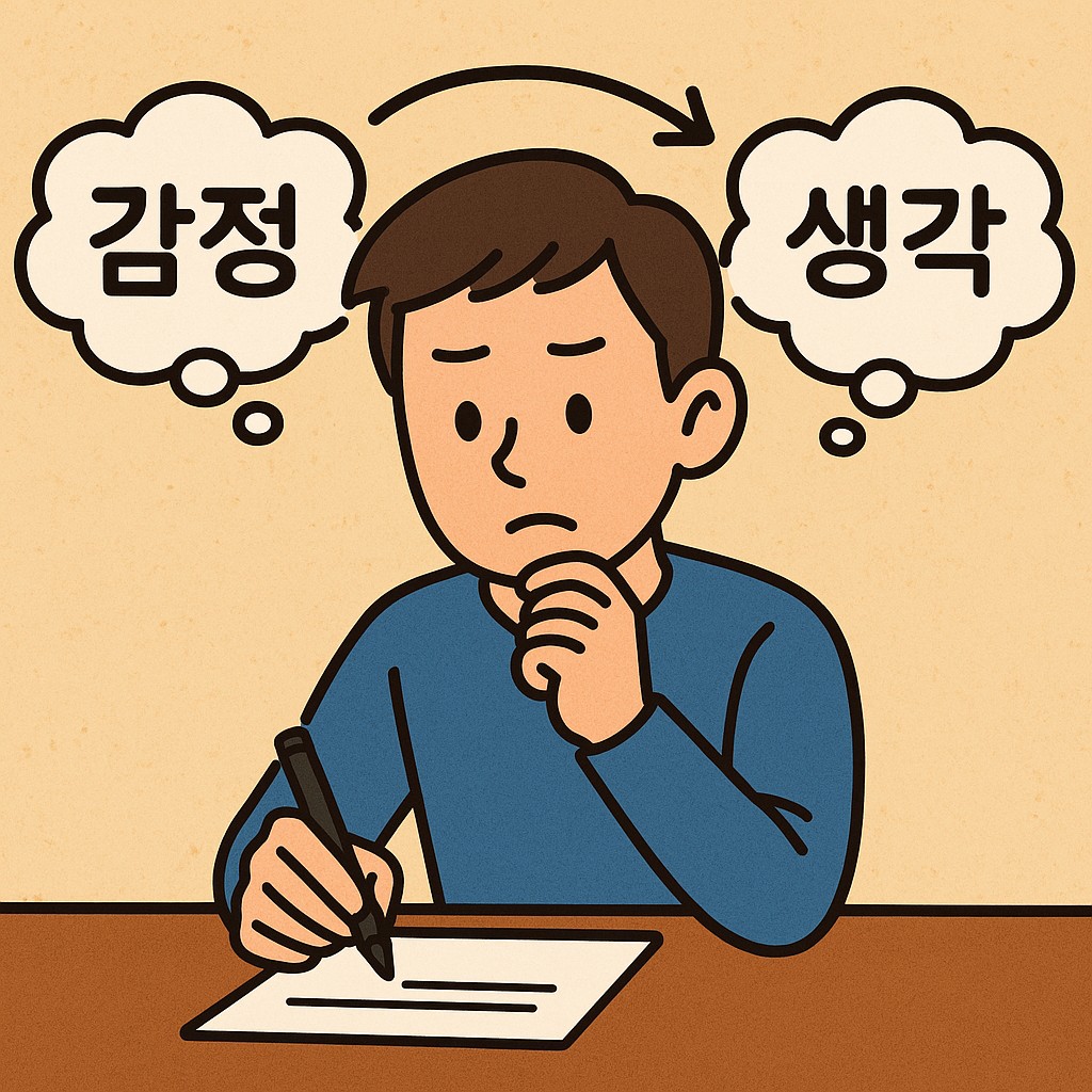 감정에 휘둘리지 않는 사람들의 생각 정리법