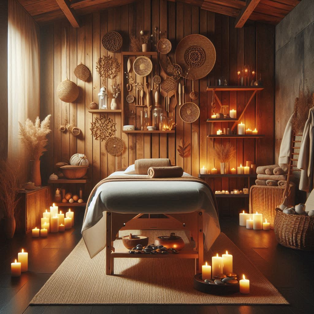 피부,체형관리 샵 배경