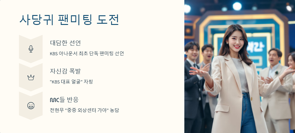 엄지인 아나운서 최근 근황과 방송