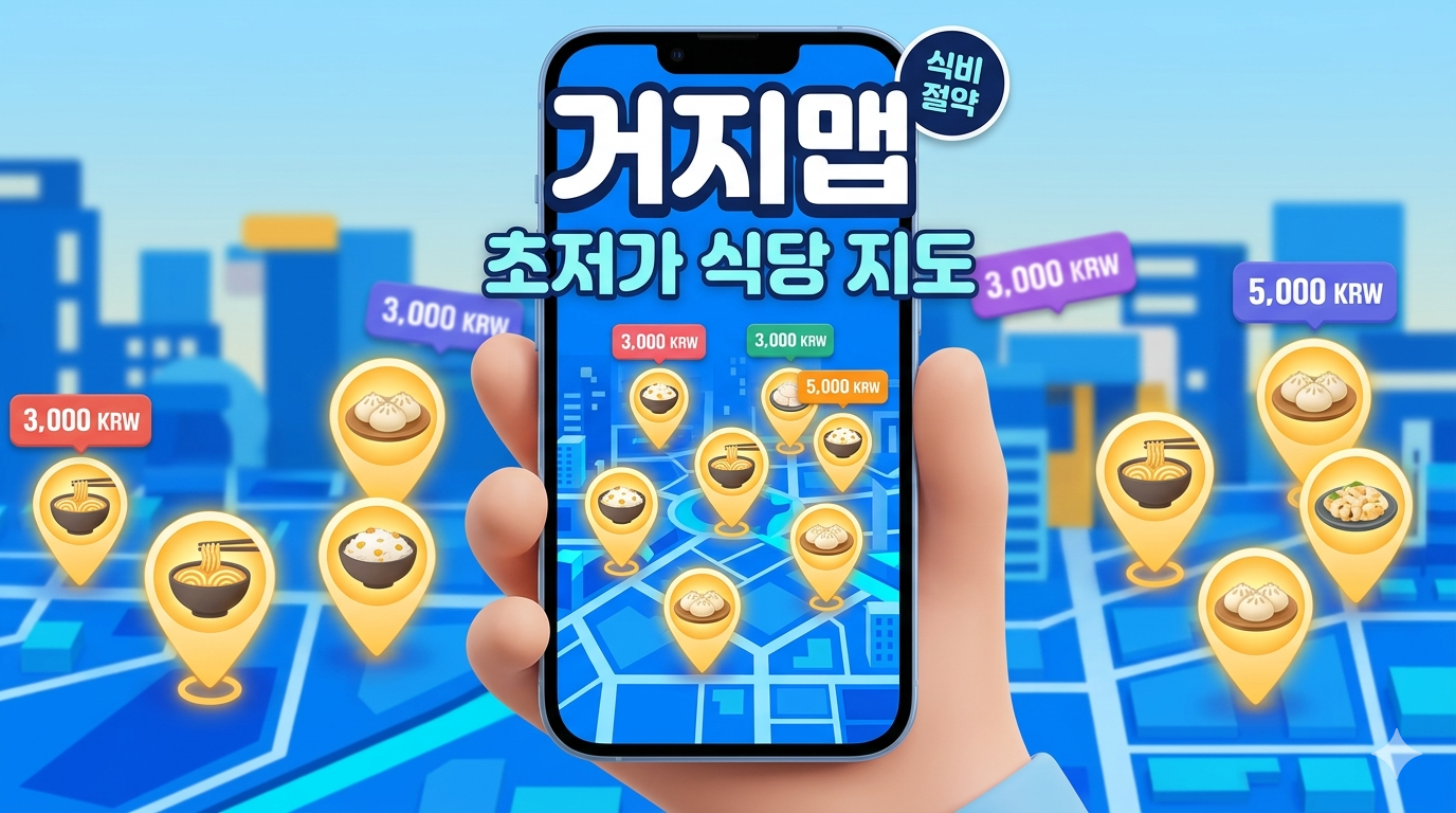 고물가 시대 식비 절약의 핵심, 초저가 가성비 식당 지도 '거지맵' 활용법