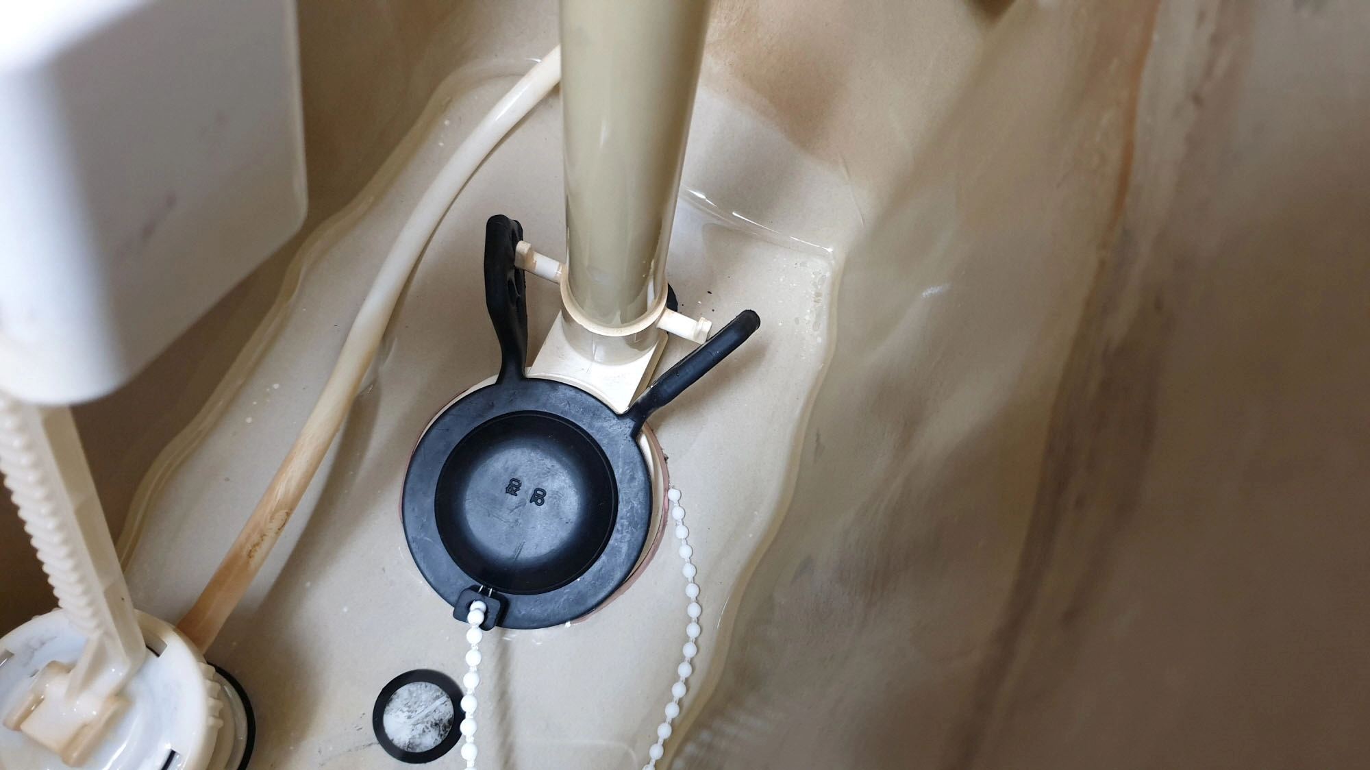 물마개 올려놓은 모습