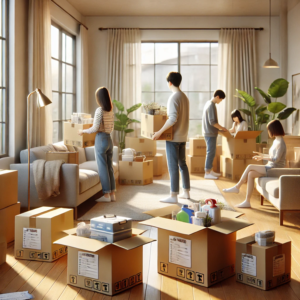 이사 준비하는 이미지