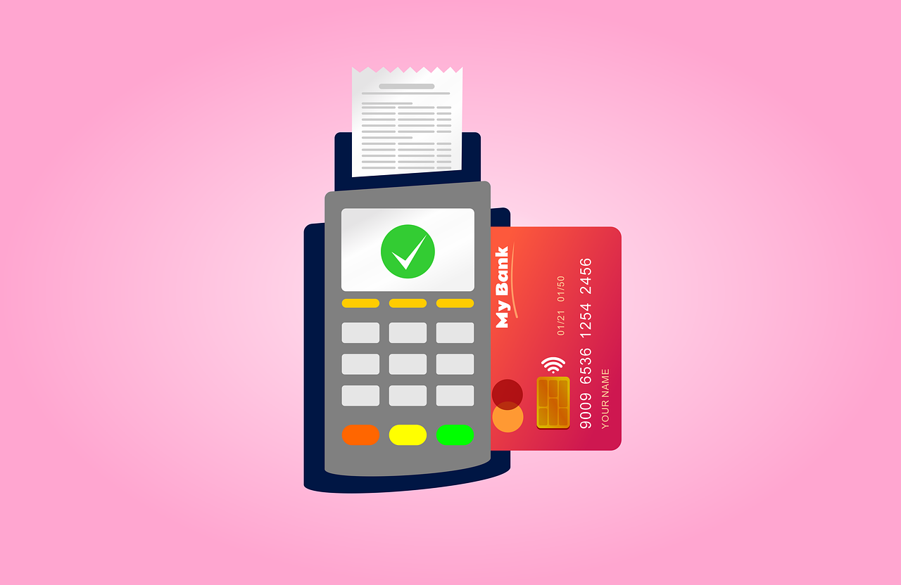 💳 카드 단말기에서 결제 완료 후 영수증이 나오는 장면