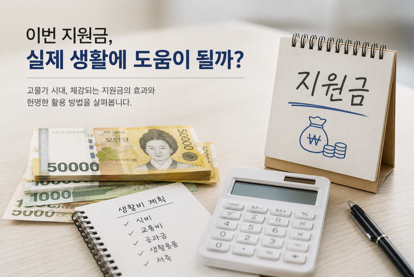 이번 지원금, 실제 생활에 도움이 될까