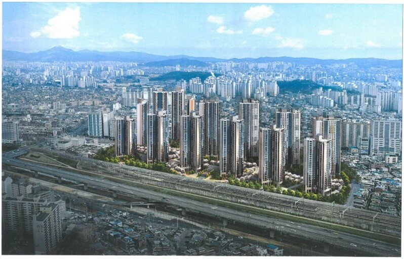 청계천 리버뷰자이 조감도