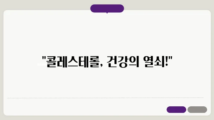 LDL HDL 콜레스테롤 정상수치 친절하게 알려주는 그림