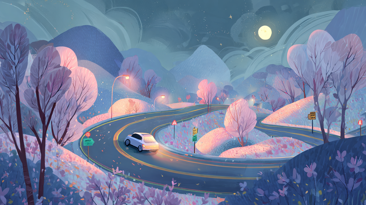 야간 운전 시 주의점(초보 운전)