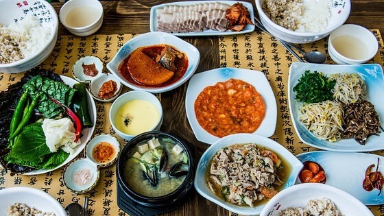 건강한 식단-한식 상차림