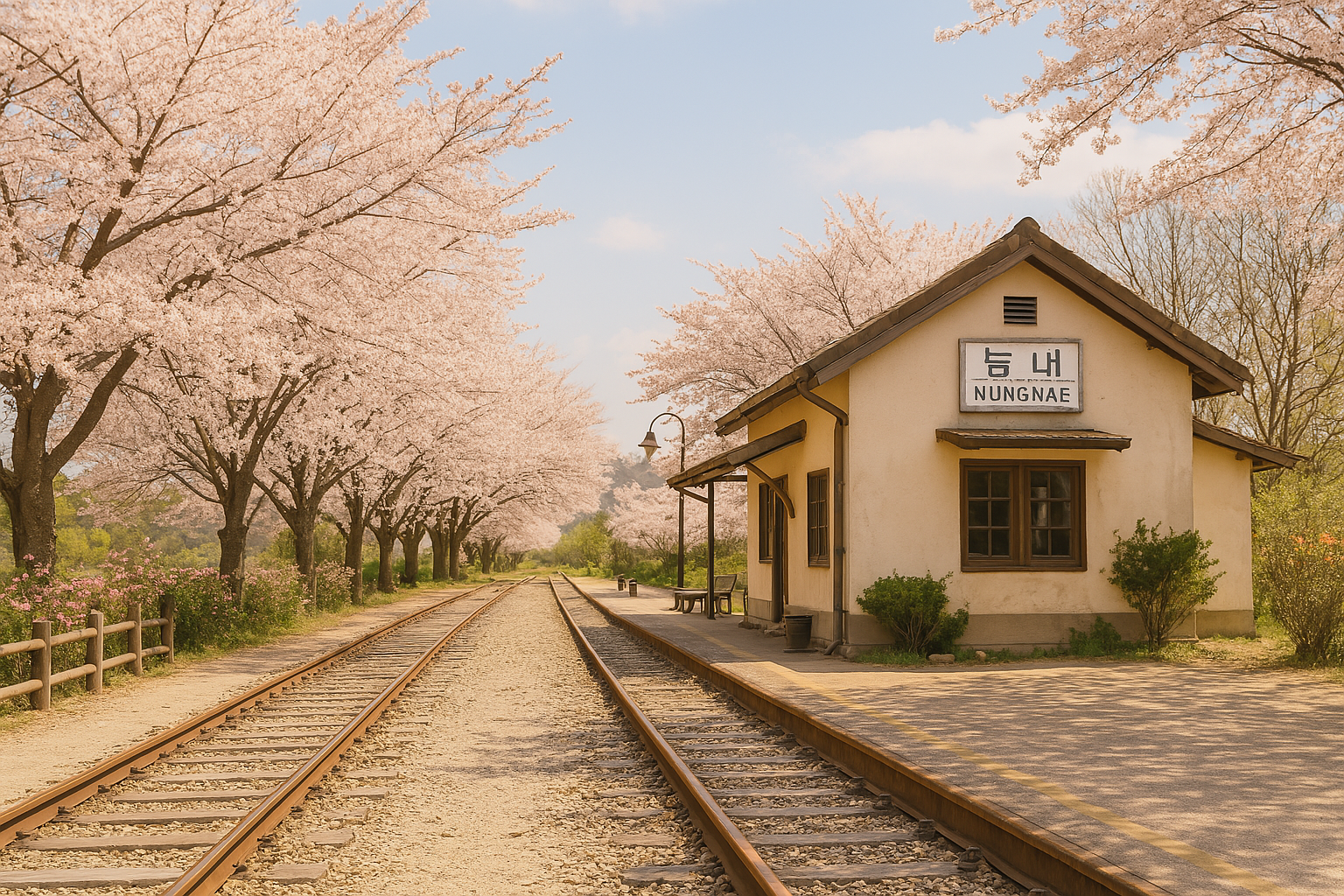 2025 남양주 벚꽃 당일치기, 물의정원부터 능내역 폐역길 자전거 여행