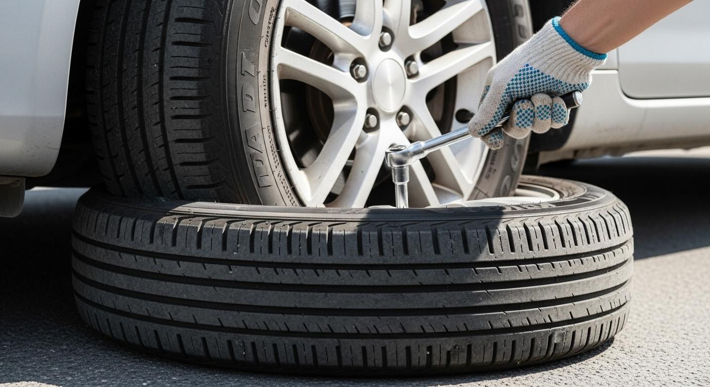 자동차 타이어 한쪽만 교체