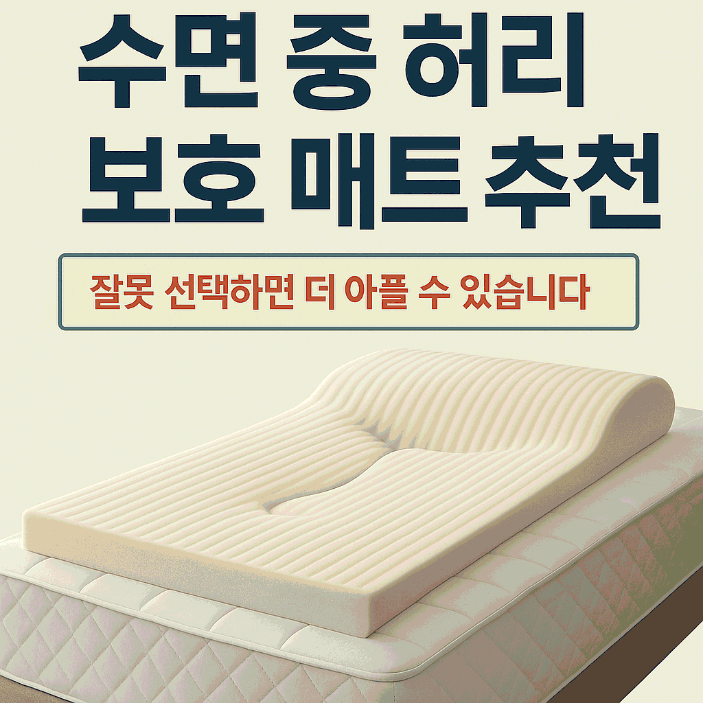수면 중 허리 보호 매트 추천 궁금하셨죠