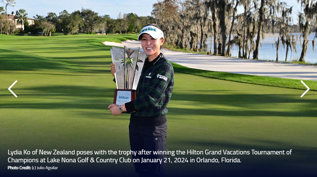 2024 LPGA 개막전 힐튼 그랜드 베케이션스 토너먼트 오브 챔피언스 우승자 리이아 고