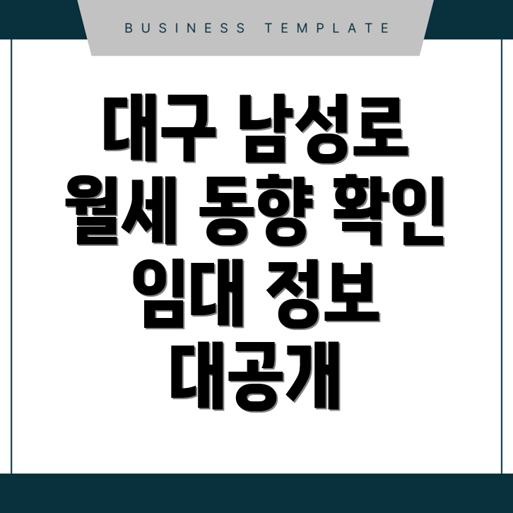 대구 중구 남성로 원룸 월세