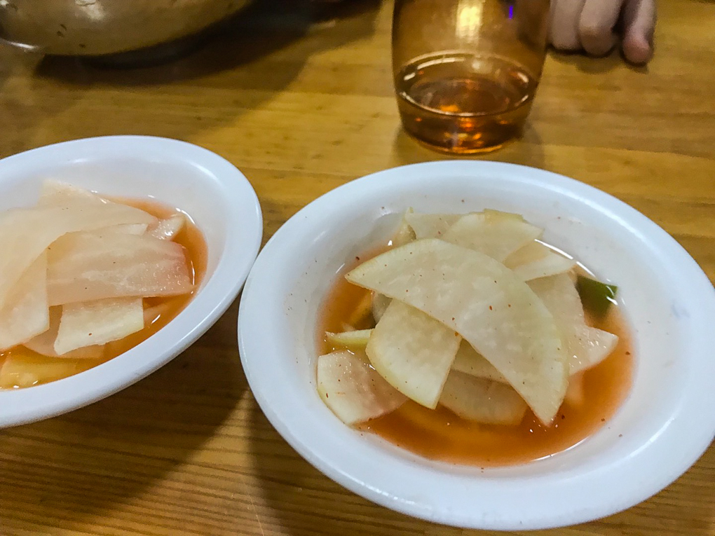 의정부 평양면옥 무절임 기본찬