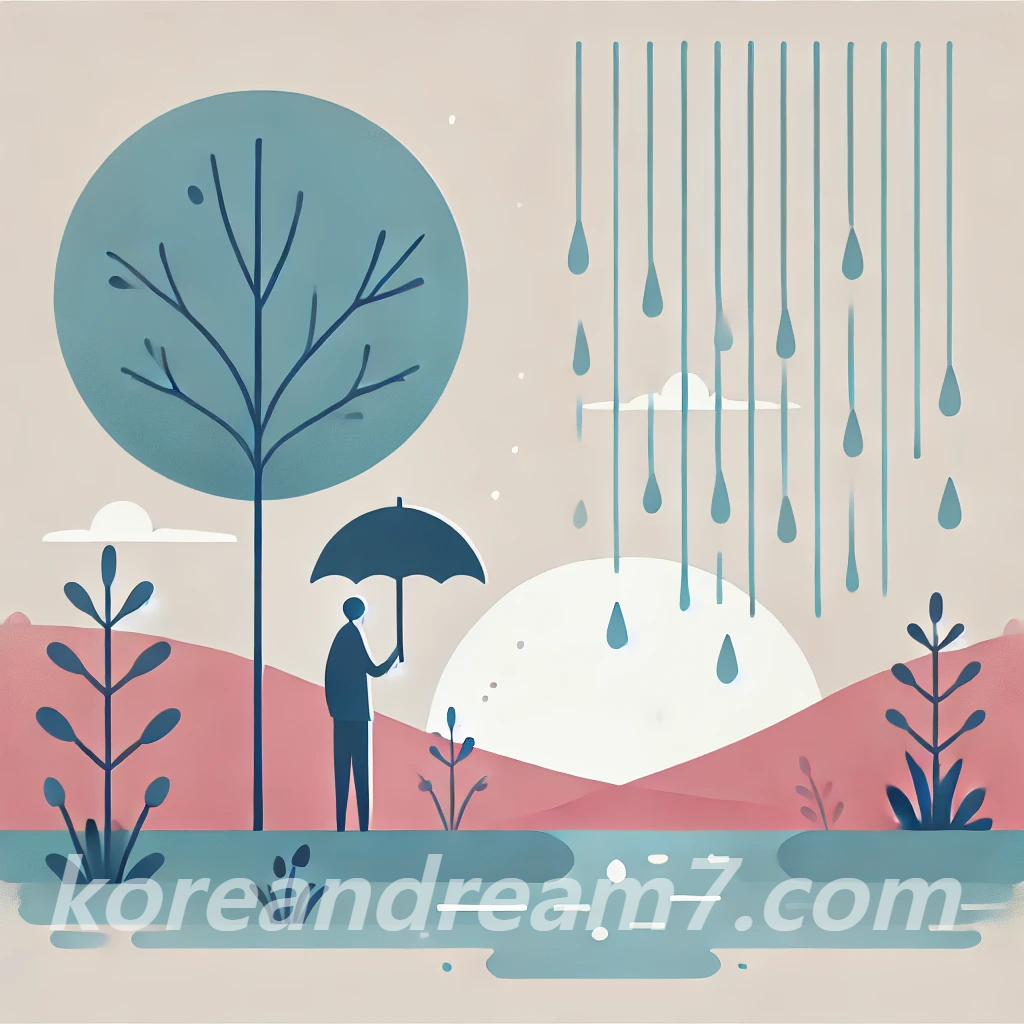 비 오는 꿈 해몽 상황별 해석 20개