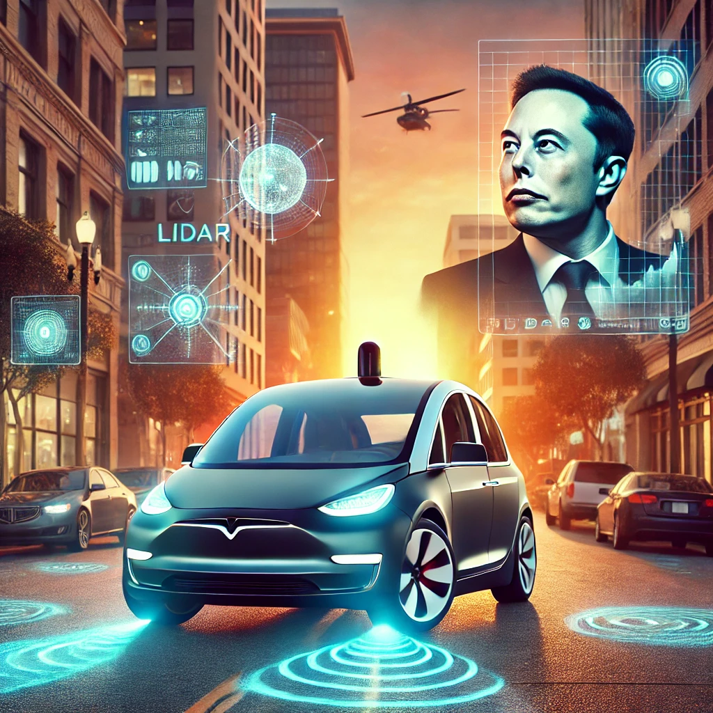 일론머스크와 자율주행차량