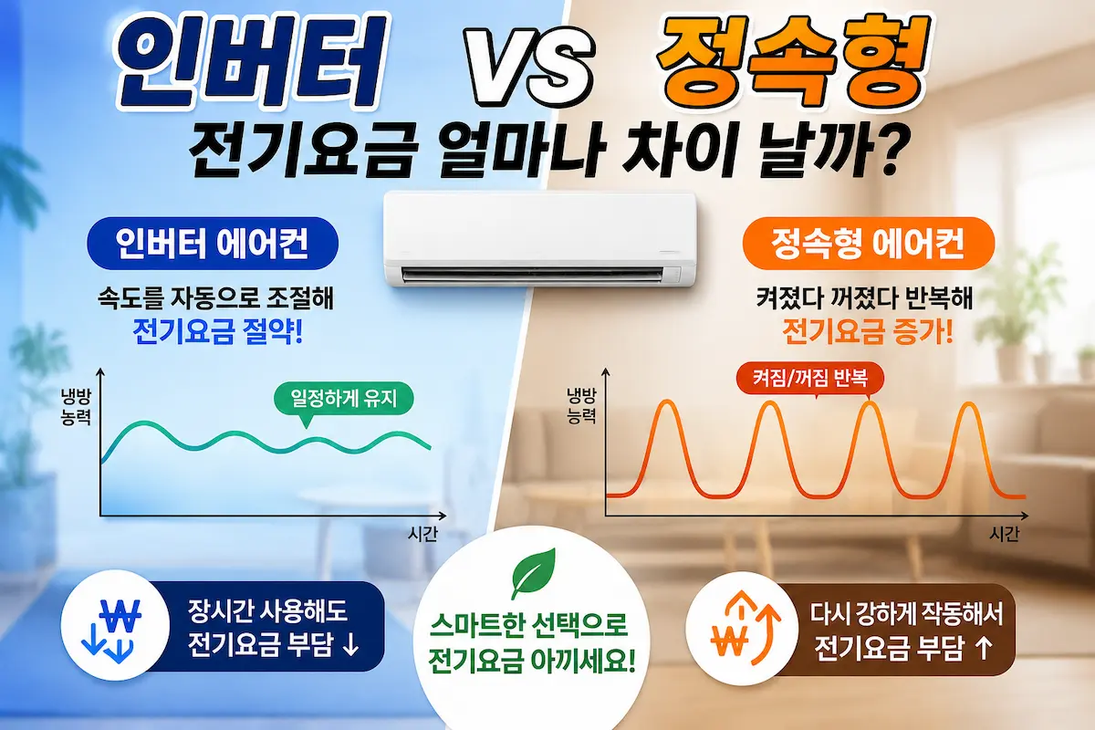 인버터 vs 정속형 전기요금 비교
