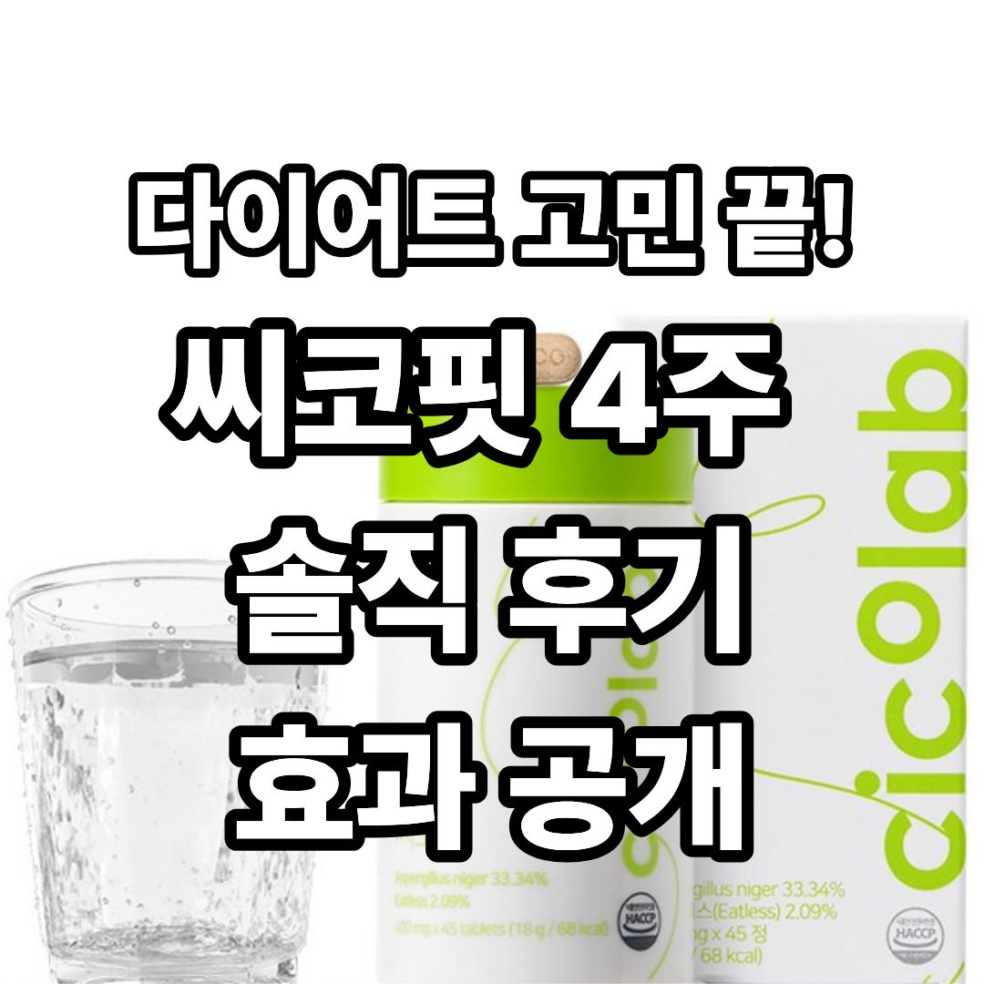 씨코랩 씨코핏 다이어트 효과