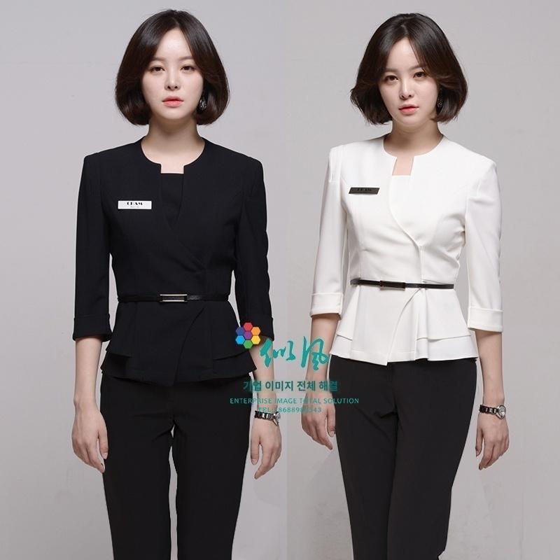 병원 코디네이터 실장 호텔 데스크 정장 유니폼 세트