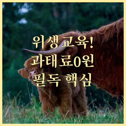 축산물 위생교육 온라인 신청 방법과 ..