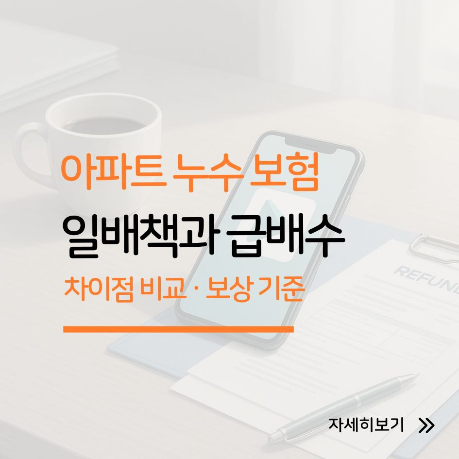 일배책과 급배수 특약의 차이