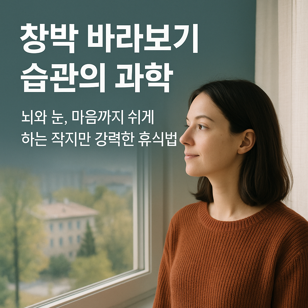 창밖 바라보기 습관의 과학