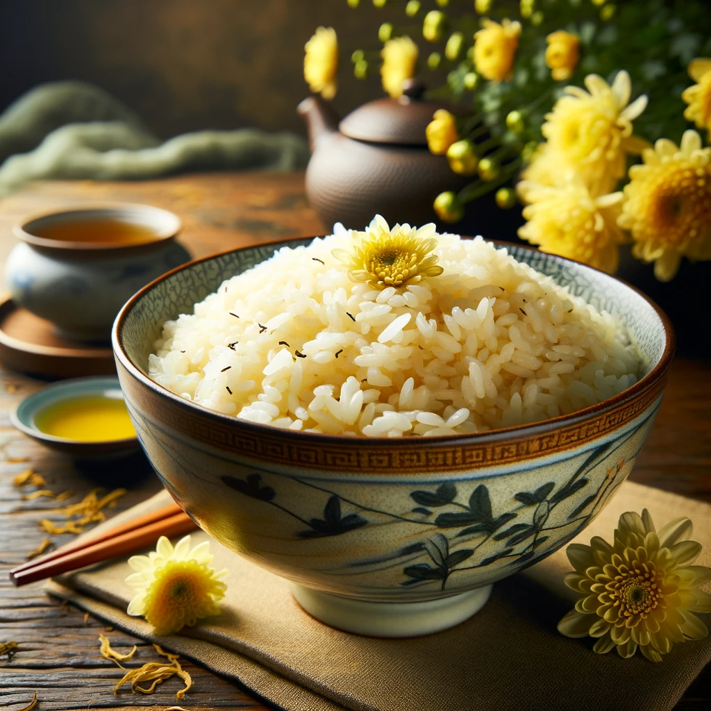 국화차 풍미 쌀밥