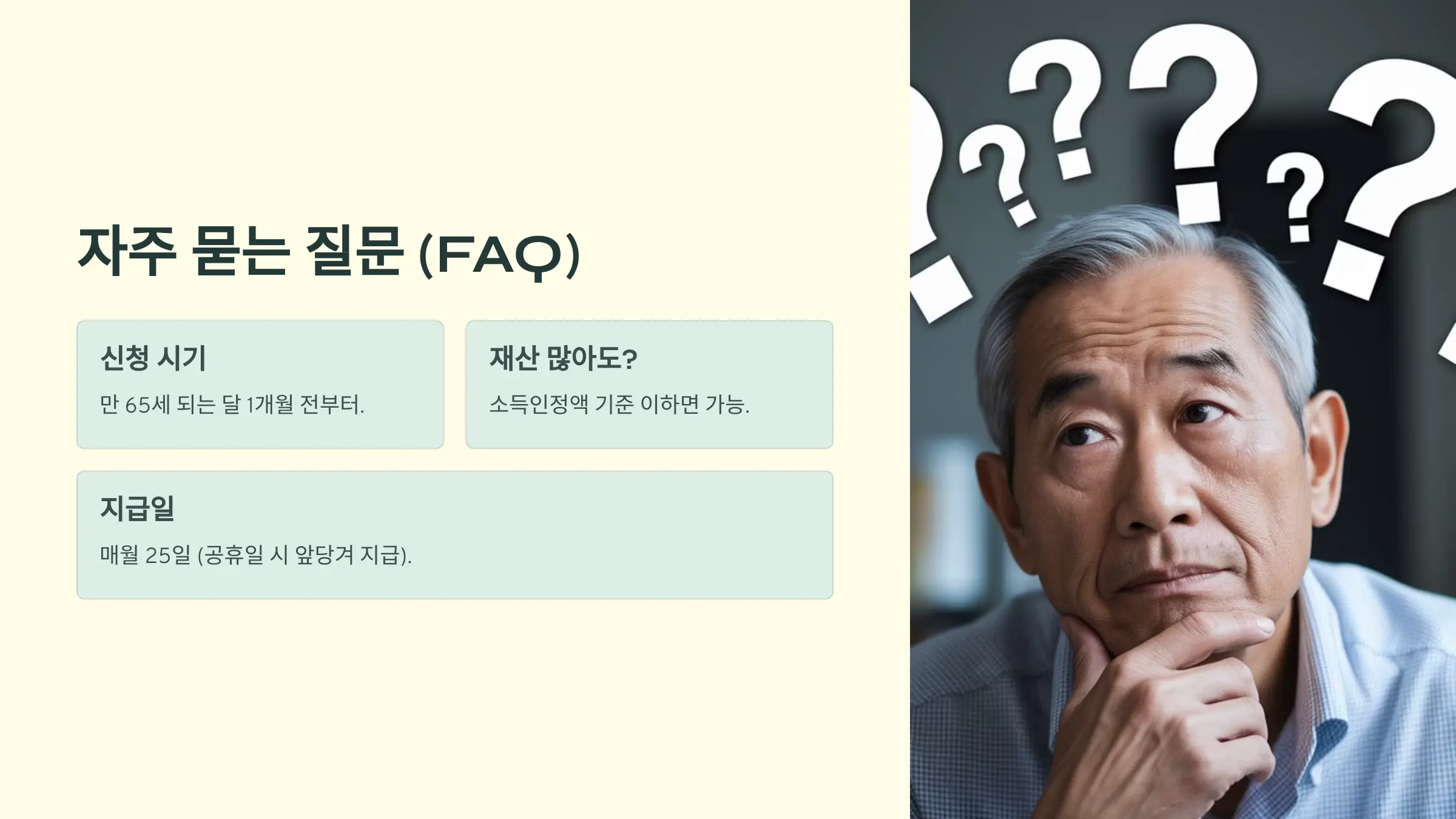 기초연금 재산기준, 자격 확인, 재산 평가 항목, 기초연금 신청방법