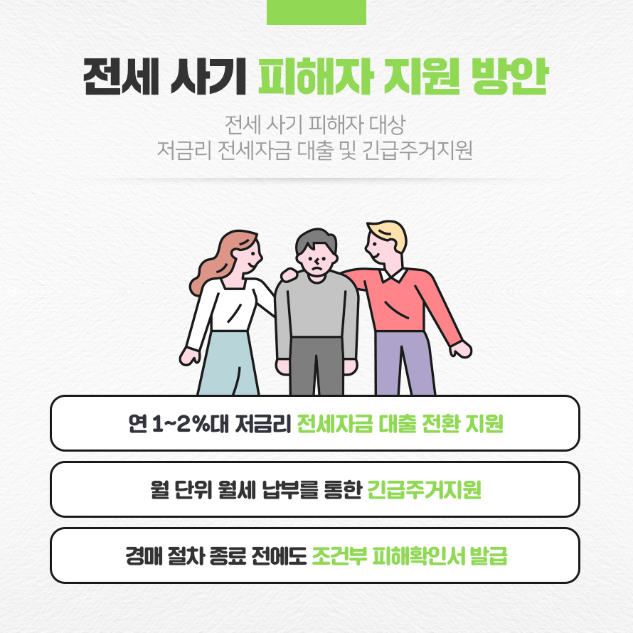 전세 사기 피해자 지원 방안
