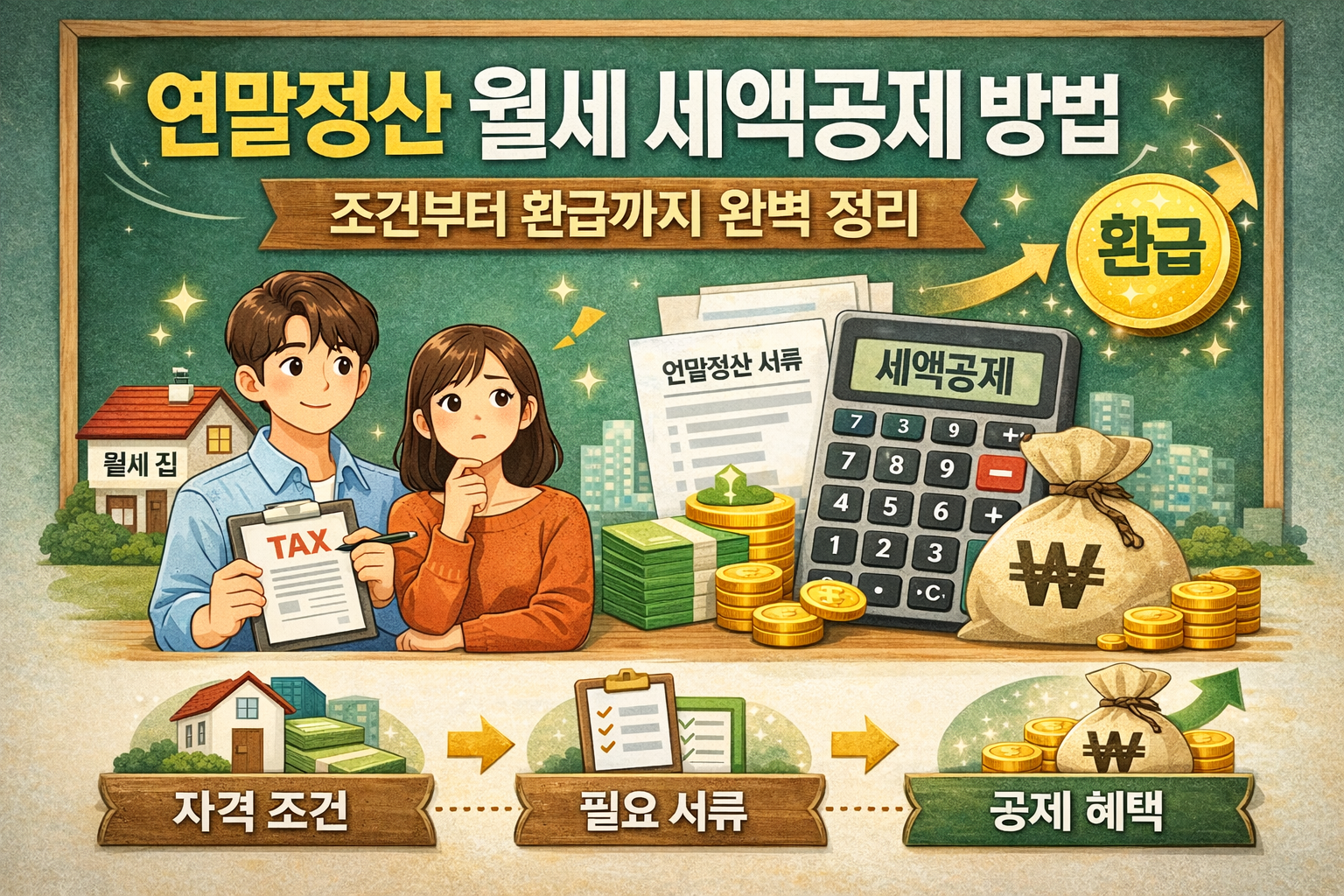 연말정산 월세 세액공제 방법