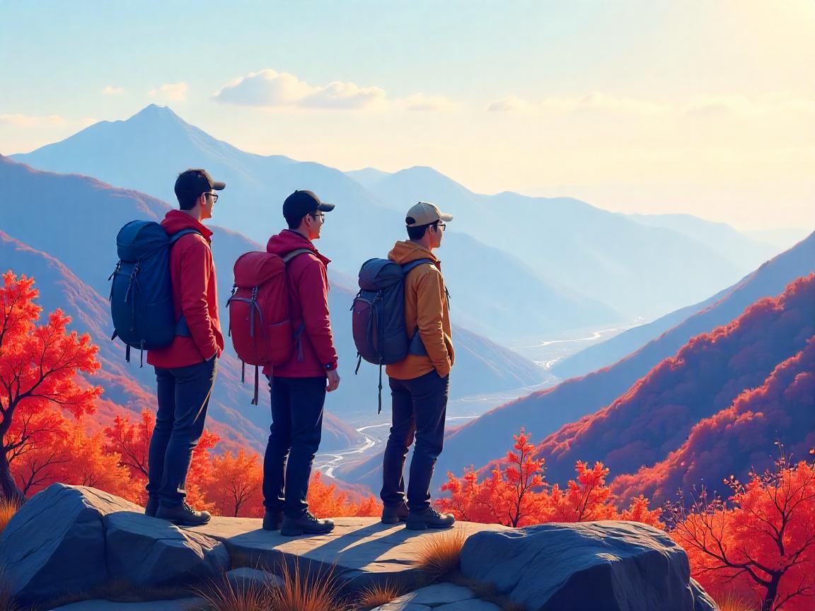 청년 3명이 하동 반값여행을 즐기는 모습