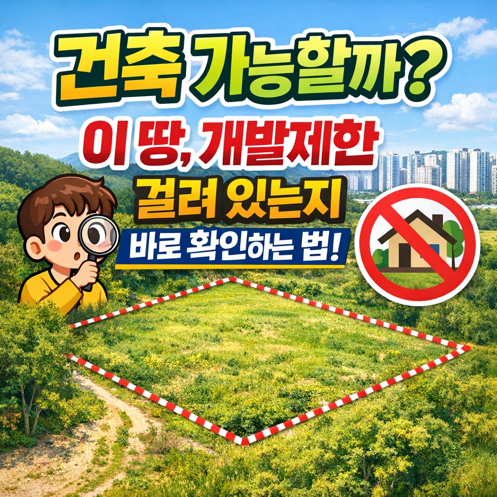 토지이용규제 정보서비스 실사용 방법 민원 신청 토지 용도 지역 개발 제한 여부 확인